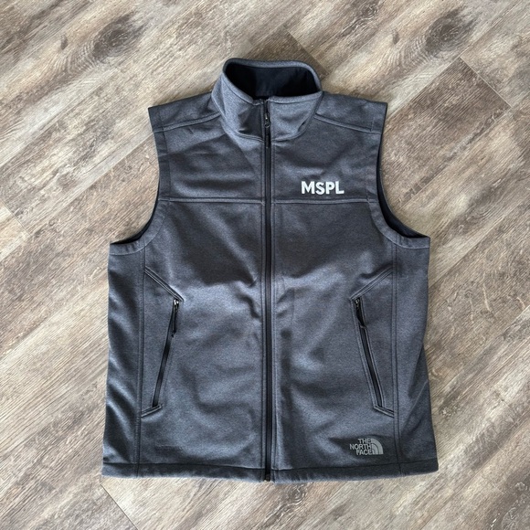 The North Face Dark Gray Softshell Vest - Picture 1 of 6